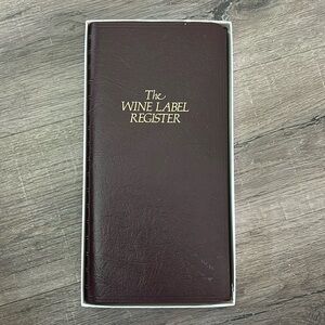 NEW - Wine Label Register to Record/Describe Wines‎